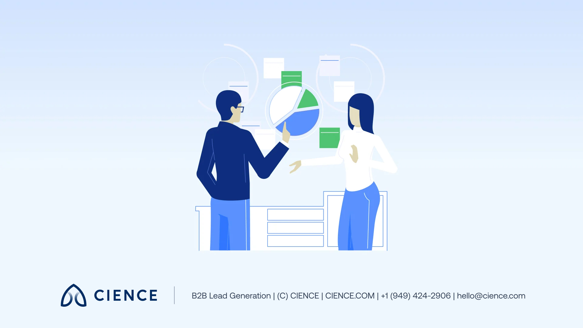 Sales rep using B2B data categories to prioritize pipeline and identify high-fit prospects